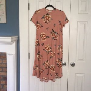Modest Peach Cap Sleeve Dress